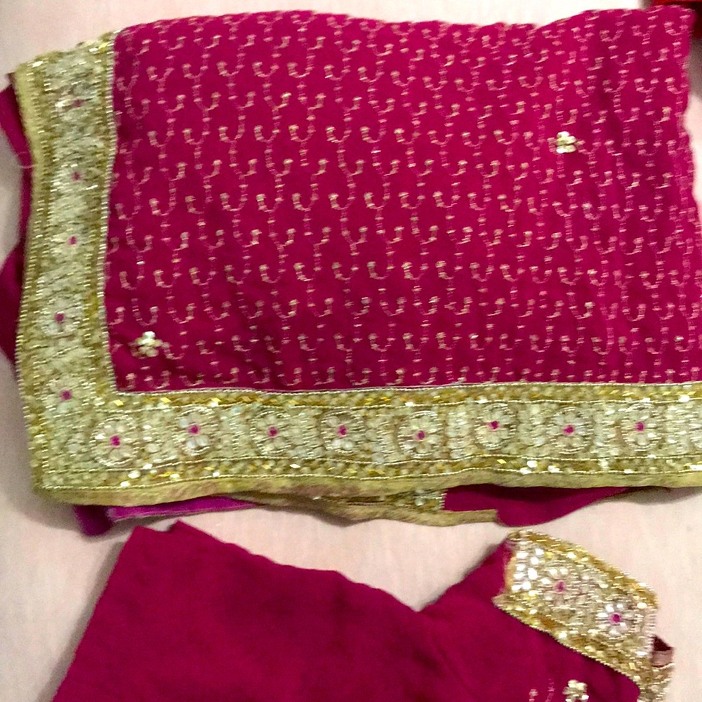 Sari and blouse size small